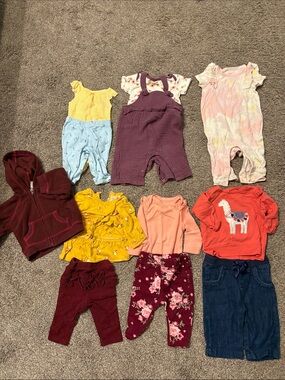 Adorable Bundle 0-3 Month Baby Girl Fall Outfits
